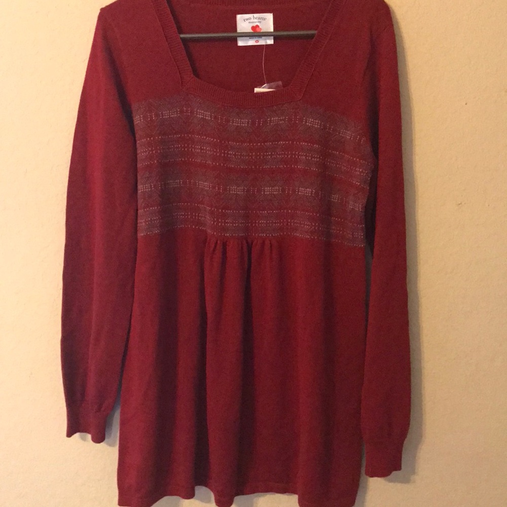 Two Hearts Maternity Sweater